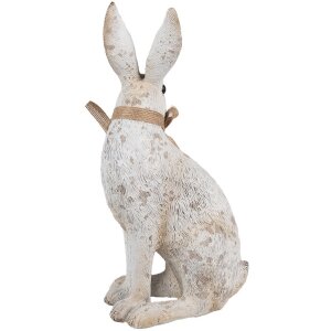 Clayre & Eef 6PR5152 Decorative Rabbit Grey 14x10x26 cm Polyresin Country Style