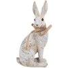 Clayre & Eef 6PR5152 Decorative Rabbit Grey 14x10x26 cm Polyresin Country Style