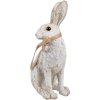 Clayre & Eef 6PR5152 Decorative Rabbit Grey 14x10x26 cm Polyresin Country Style