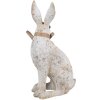 Clayre & Eef 6PR5152 Decorative Rabbit Grey 14x10x26 cm Polyresin Country Style