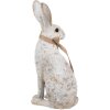 Clayre & Eef 6PR5152 Decorative Rabbit Grey 14x10x26 cm Polyresin Country Style