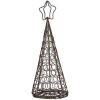 Clayre & Eef 6Y5703 Christmas tree decoration iron brown Ø 13x32 cm country style