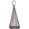 Clayre & Eef 6Y5703 Christmas tree decoration iron brown Ø 13x32 cm country style