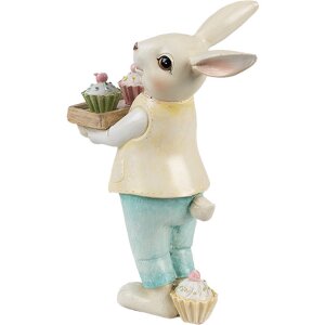 Clayre & Eef 6PR4392 Decorative Rabbit Beige Yellow...