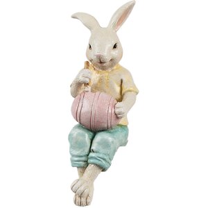 Clayre & Eef 6PR4393 Decorative Rabbit Beige Yellow...