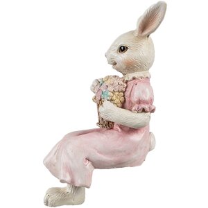 Clayre & Eef 6PR4394 Decorative Rabbit Beige Pink...