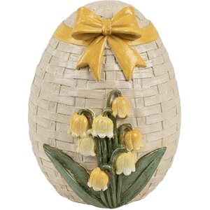 Clayre & Eef 6PR4400 Decorative Egg Beige Yellow...