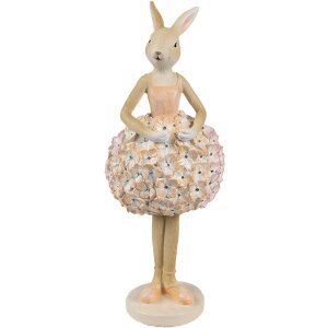 Clayre & Eef 6PR4418 Decorative Rabbit Beige Pink...