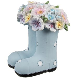 Clayre & Eef 6PR5180 Decoration Boots Blue 10x10x12...