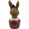 Clayre & Eef 6PR4415 Decoration Bust Rabbit Beige Red 7x7x17 cm