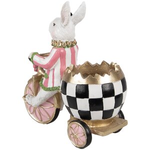 Clayre & Eef 6PR5193 Decorative Rabbit Pink White...