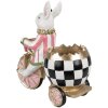 Clayre & Eef 6PR5193 Decorative Rabbit Pink White Country Style 20x11x19 cm