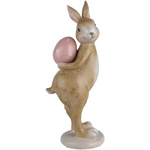 Clayre & Eef 6PR5252 Decorative Rabbit Beige Pink...