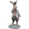 Clayre & Eef 6PR5258 Decorative Rabbit Beige Blue 6x5x13 cm Country Style