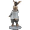 Clayre & Eef 6PR5258 Decorative Rabbit Beige Blue 6x5x13 cm Country Style