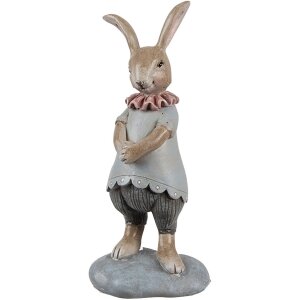 Clayre & Eef 6PR5259 Decorative Rabbit Beige Blue...