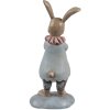 Clayre & Eef 6PR5259 Decorative Rabbit Beige Blue 6x5x13 cm