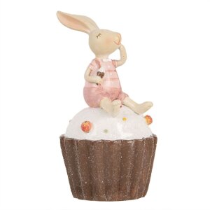 Clayre & Eef 6PR5262 Decorative Rabbit Beige Pink...