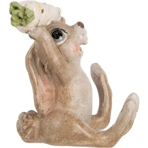 Clayre & Eef 6PR5237 Decorative Rabbit Beige 6x5x7 cm...