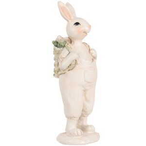 Clayre & Eef 6PR5241 Decorative Rabbit White Green...