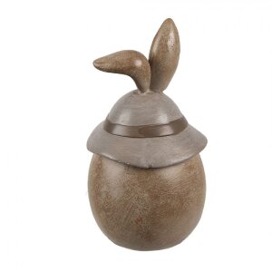 Clayre & Eef 6PR5263 Decorative Rabbit Beige Brown Ø 7x13 cm Country Style