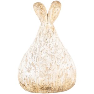 Clayre & Eef 6PR5268 Decorative Rabbit Beige 10x9x14 cm Country Style