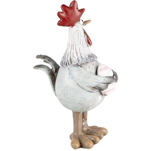 Clayre & Eef 6PR5271 Decorative Rooster Grey Red...