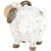 Clayre & Eef 6PR5274 Decoration Sheep White Brown 9x7x8 cm