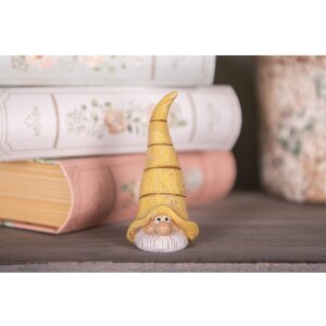 Clayre & Eef 6PR5276 Decoration Fairy Yellow 4x4x8 cm