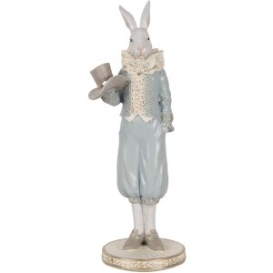 Clayre & Eef 6PR5121 Decorative Rabbit White Blue...