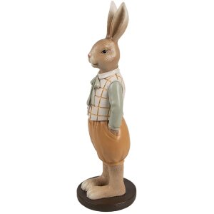 Clayre & Eef 6PR5127 Decorative Rabbit Brown Orange 7x7x23 cm