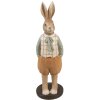 Clayre & Eef 6PR5127 Decorative Rabbit Brown Orange 7x7x23 cm