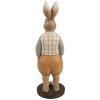 Clayre & Eef 6PR5127 Decorative Rabbit Brown Orange 7x7x23 cm