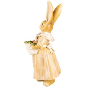 Clayre & Eef 6PR5233 Decorative Rabbit Brown Beige 11x11x26 cm Country Style