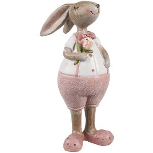 Clayre & Eef 6PR5246 Decorative Rabbit Beige Pink...