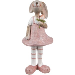 Clayre & Eef 6PR5247 Decorative Rabbit Beige Pink...