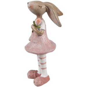 Clayre & Eef 6PR5247 Decorative Rabbit Beige Pink...