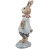 Clayre & Eef 6PR5257 Decorative Rabbit Beige Blue 8x6x19 cm