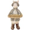 Clayre & Eef 6PR5496 Decoration Rabbit with Bowl Beige 15x19x29 cm