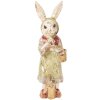 Clayre & Eef 6PR5508 Decorative Rabbit Beige Green 7x6x21 cm