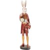 Clayre & Eef 5PR0160 Decorative Rabbit Beige Red Gold 17x17x72 cm