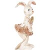 Clayre & Eef 6PR5094 Decorative Rabbit Beige Gold-coloured 8x6x14 cm Country style