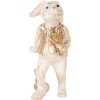 Clayre & Eef 6PR5095 Decorative Rabbit Beige Gold coloured 6x7x13 cm