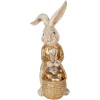 Clayre & Eef 6PR5134 Decorative Rabbit Beige Gold coloured 28x22x51 cm