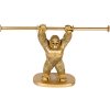 Clayre & Eef 6PR5104 Toilet roll holder Orangutan Gold 40x12x23 cm