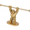 Clayre & Eef 6PR5104 Toilet roll holder Orangutan Gold 40x12x23 cm