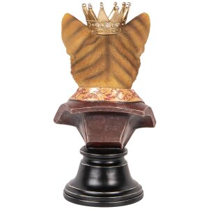 Clayre & Eef 6PR5107 Decorative Bust Cat Brown Beige 20x19x37 cm Country Style