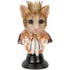 Clayre & Eef 6PR5107 Decorative Bust Cat Brown Beige 20x19x37 cm Country Style