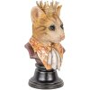 Clayre & Eef 6PR5107 Decorative Bust Cat Brown Beige 20x19x37 cm Country Style