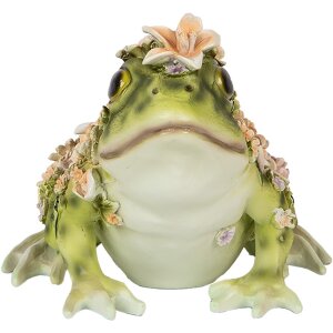 Clayre & Eef 6PR5109 Decorative Frog Green Orange...